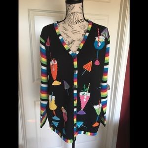 THE QUACKER FACTORY CARDIGAN - SIZE L